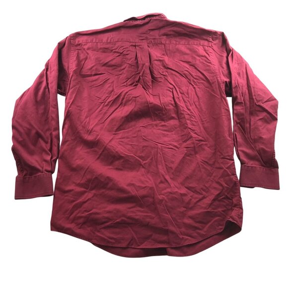 Jos. A. Bank Mens Shirts Medium Travelers Collection Long Sleeve Button Up Red - Picture 2 of 8